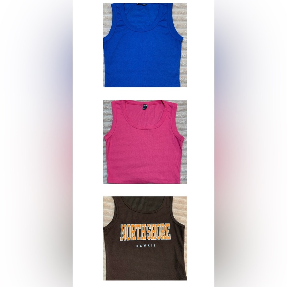 3 Ribbed Tank Tops. Women’s size XS. EUC. - Picture 2 of 8